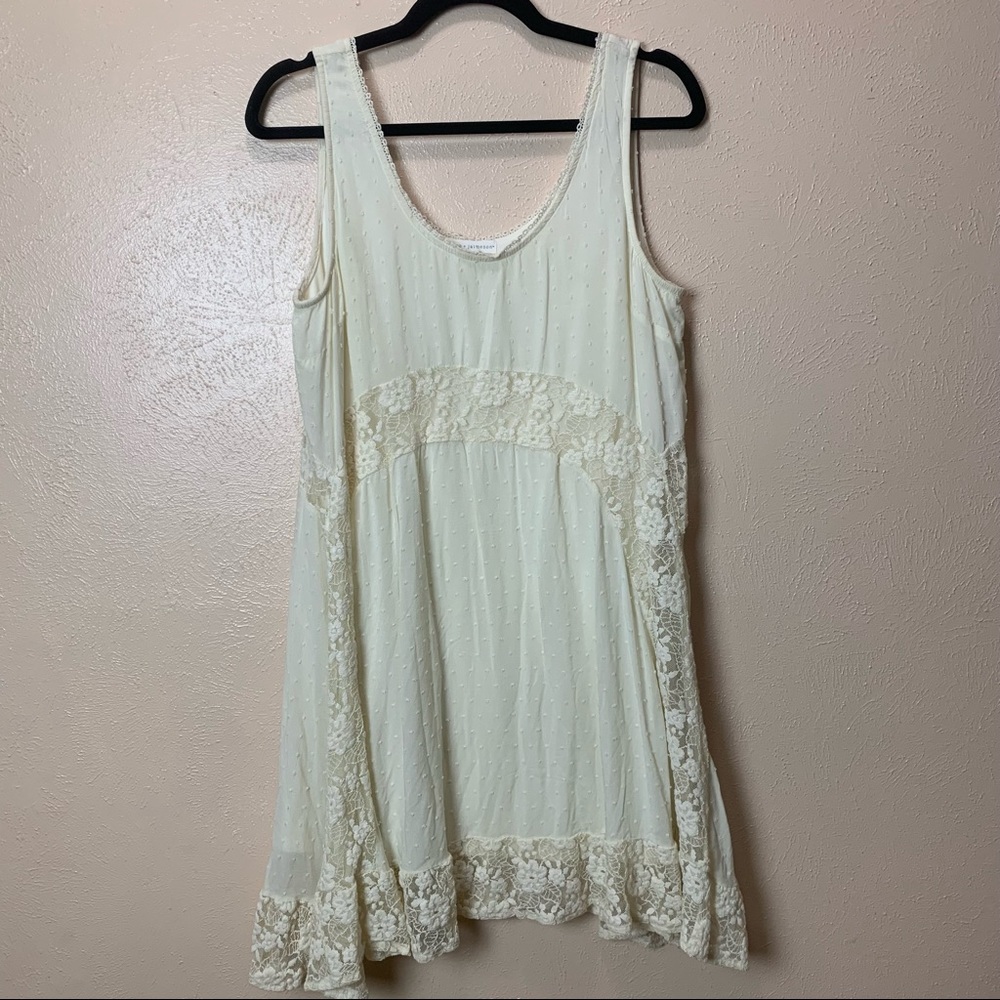 Coco + Jamieson Ivory Lace Babydoll Tank Dress Size M
